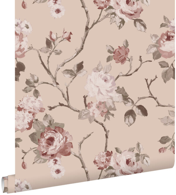 ESTAhome tapeet vintage lilled - roosa