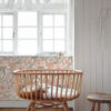 ESTAhome tapeet vintage lilled - antiikroosa ja roheline