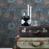 ESTAhome tapeet vintage lilled - tuhmunud sinine ja soe hall