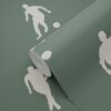 ESTAhome jalgpallimängijad tapeet - tume roheline