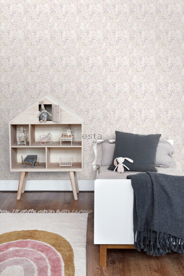ESTAhome tapeet lilled sirelroosa