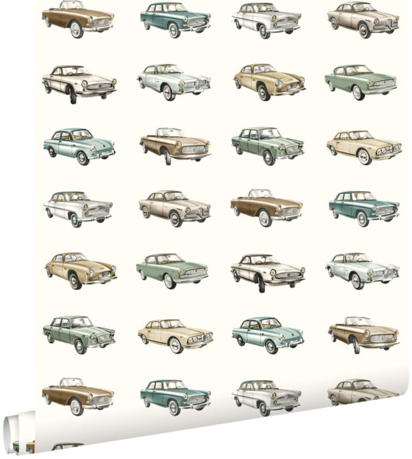 ESTAhome tapeet vintage autod - beež