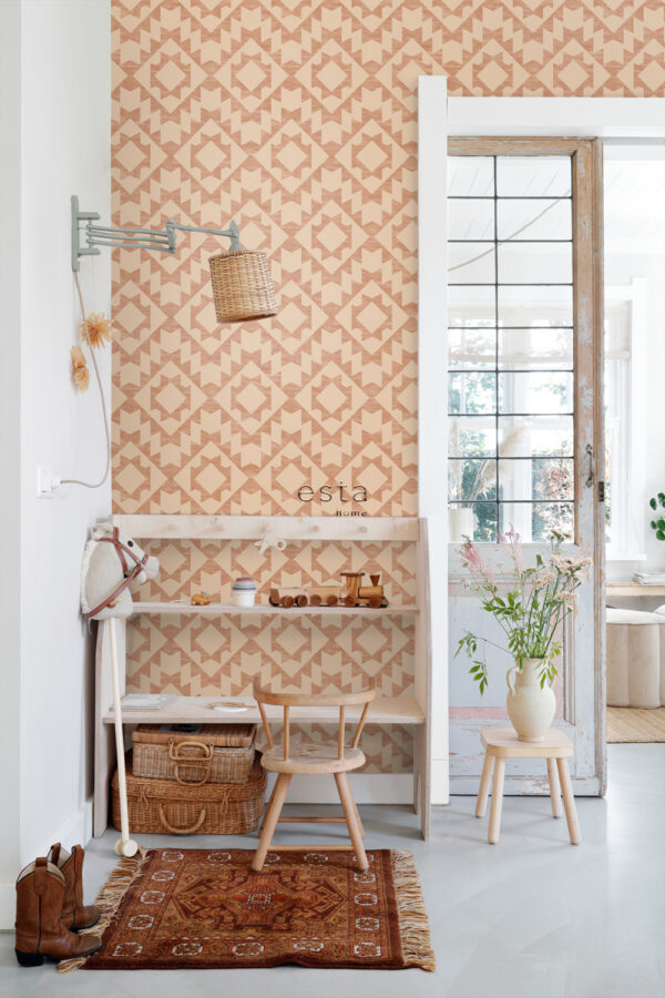 ESTAhome tapeet azteegi marrakechi ibiza vaip terrakota