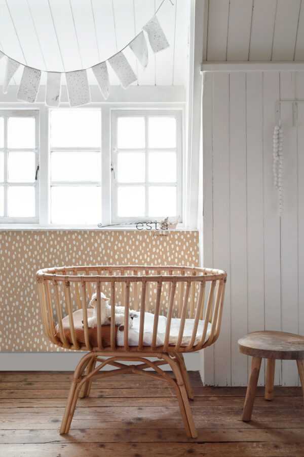 ESTAhome tapeet täpid hele terrakota