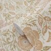 ESTAhome tapeet lilled ja linnud art nouveau stiilis - liivakarva, beež ja antiikroosa