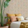 ESTAhome tapeet vintage lilled art nouveau stiilis - beež