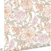 ESTAhome tapeet vintage lilled - terrakota ja hallikasroheline