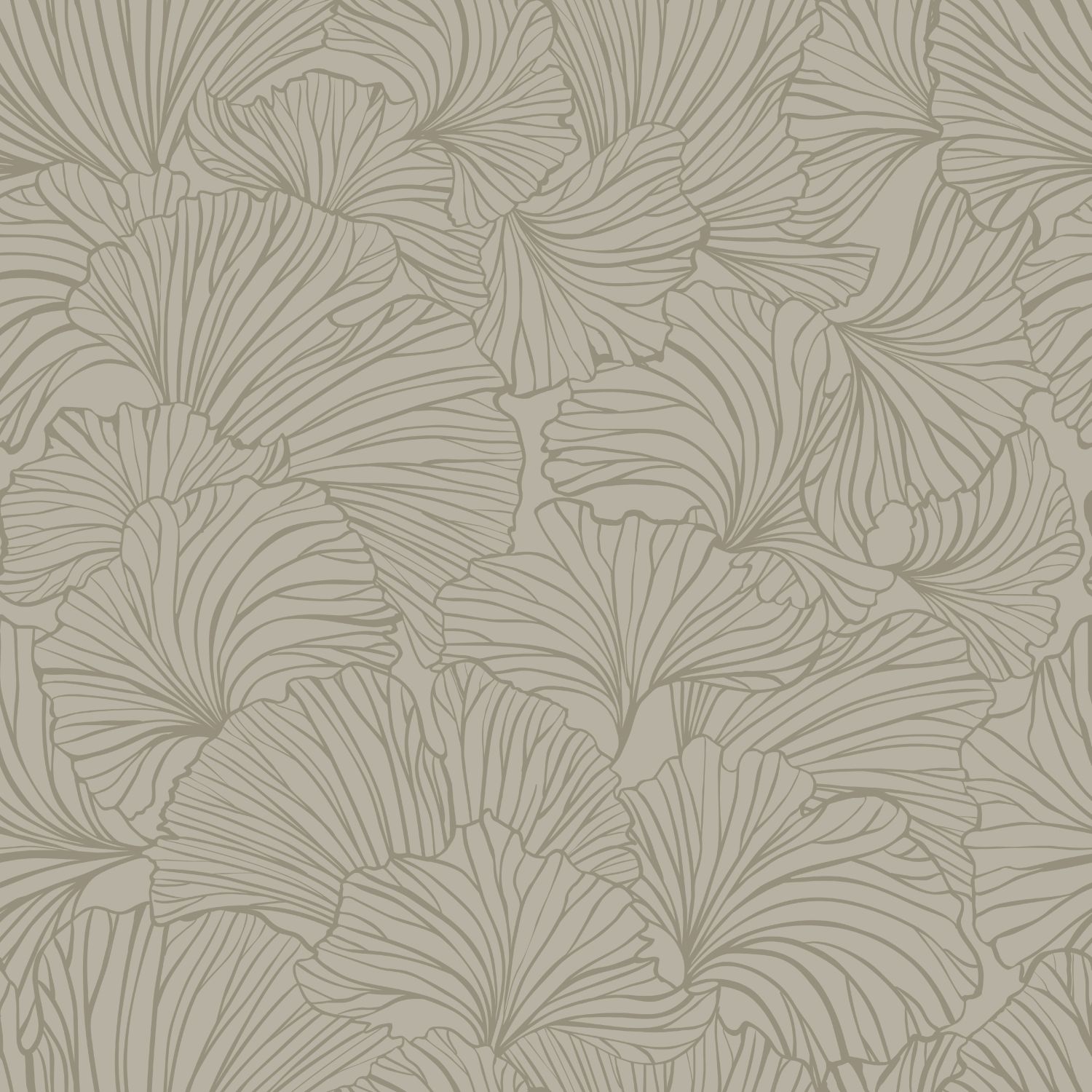 ESTAhome tapeet ginkgo lehed - taupe