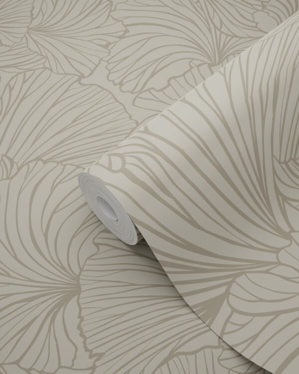 ESTAhome tapeet ginkgo lehed - taupe