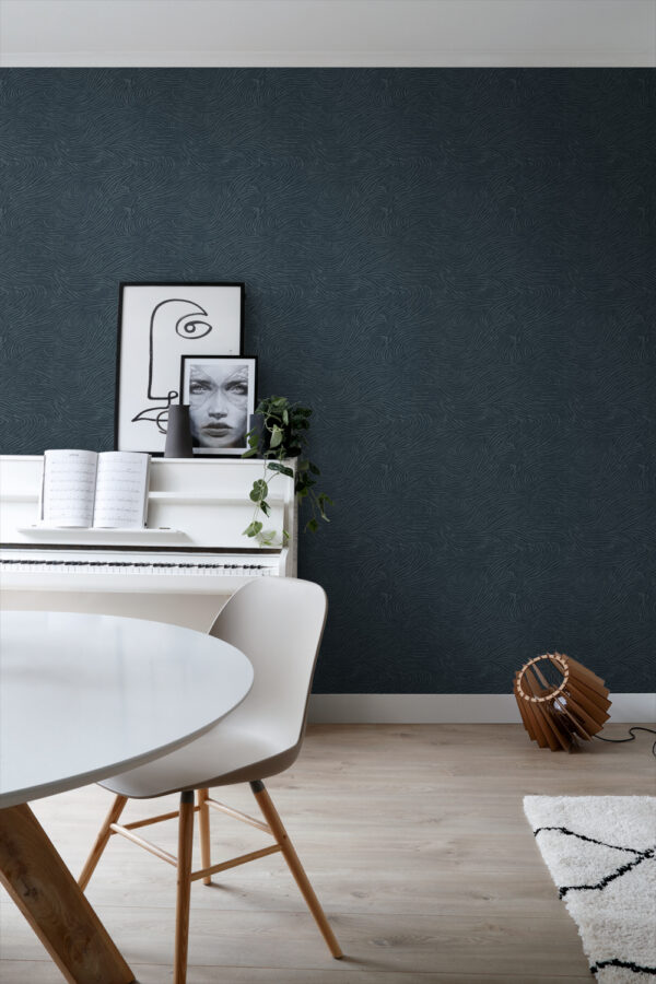 ESTAhome 3d lained tapeet - tumesinine