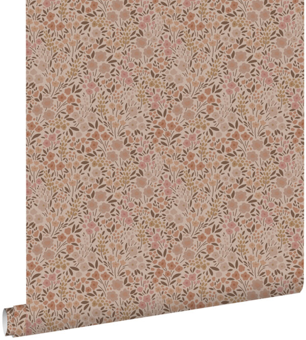 ESTAhome tapeet lilled terrakota roosa