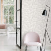 ESTAhome poppied tapeet - hall ja valge