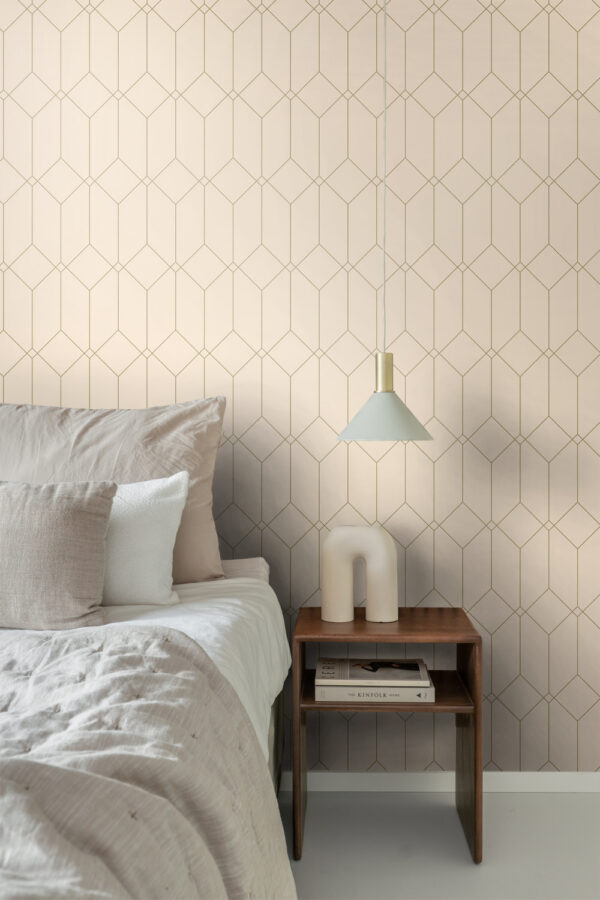 ESTAhome art deco motiiv - kuldne ja beež