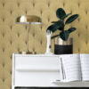 ESTAhome tapeet art deco motiiv kuld