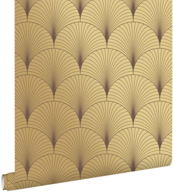ESTAhome tapeet art deco motiiv kuld