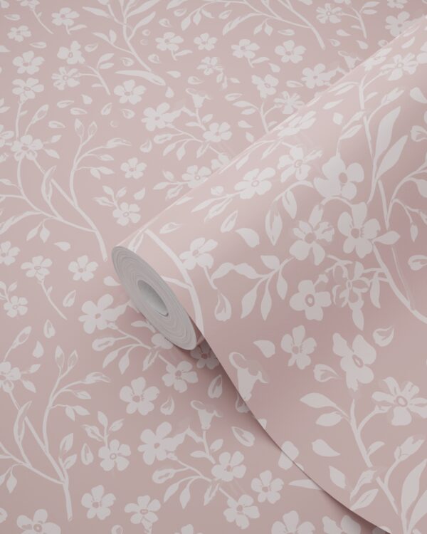 ESTAhome tapeet lilled - roosa