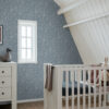 ESTAhome tapeet lilled tuhmid vintage sinine