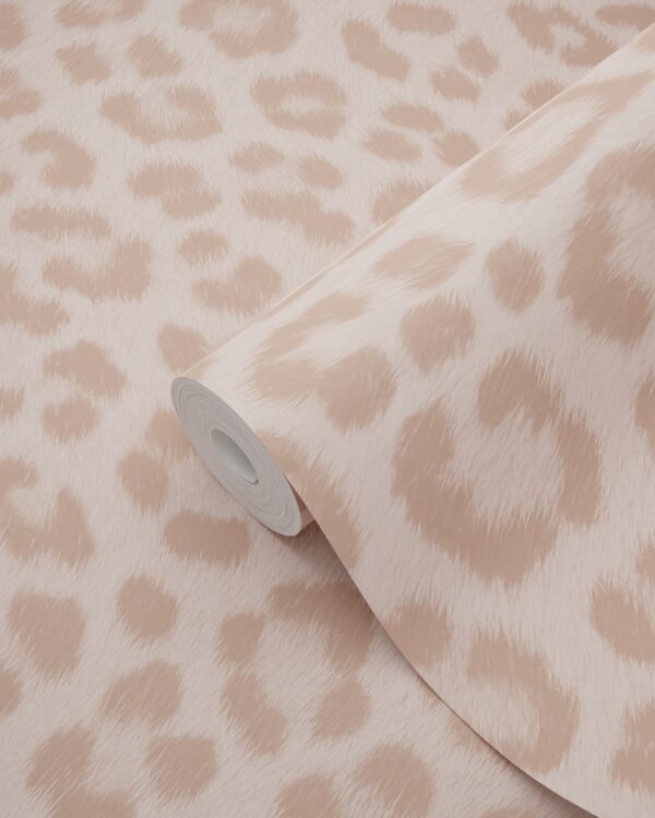 ESTAhome tapeet leopardimuster - pastellroosa