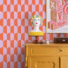 ESTAhome art deco kaared tapeet - lilla ja oranž