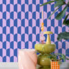 ESTAhome tapeet art deco kaared - lilla ja kuninglik sinine