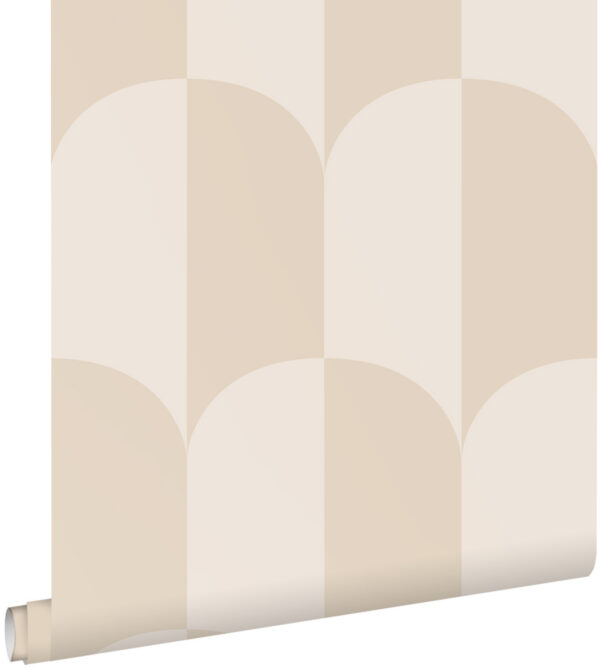 ESTAhome tapeet art deco kaared - beež ja liivakarva