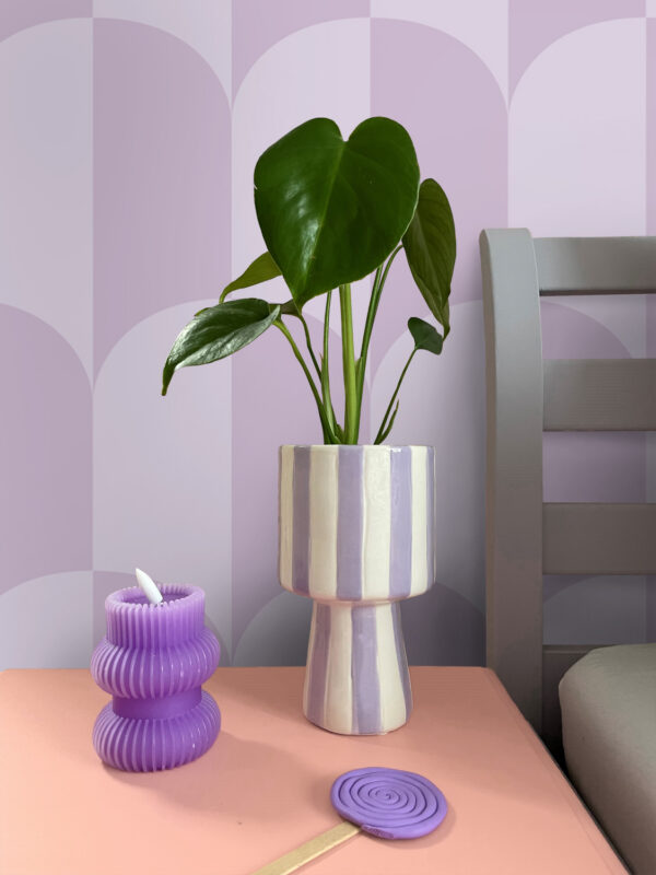 ESTAhome tapeet art deco kaared - lilla ja lilla