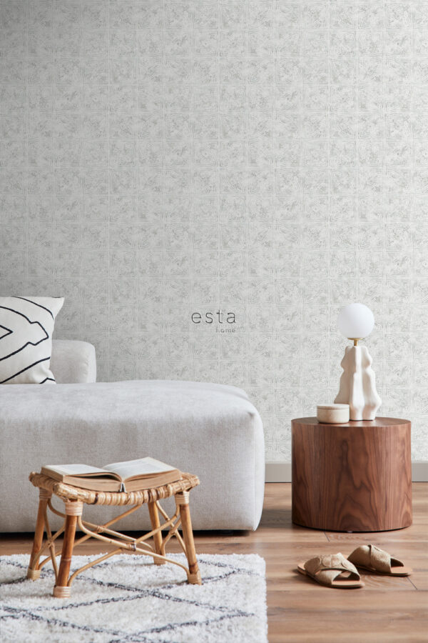 ESTAhome tapeedi plaatmotiiv - helehall