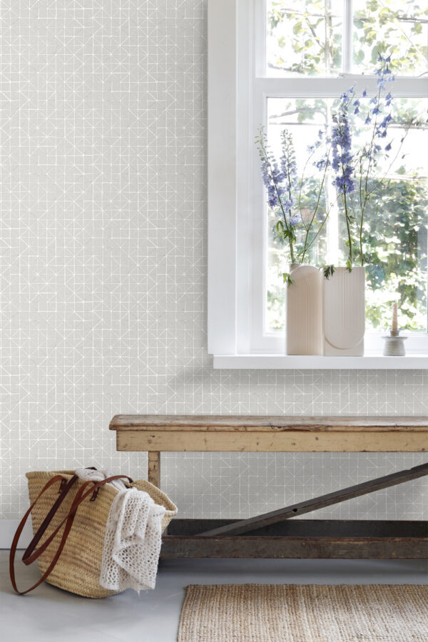 ESTAhome geomeetrilised kujundid tapeet - taupe