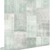 ESTAhome tapeet orientaalne ibiza marrakech kelim patchwork vahekaart - mündiroheline