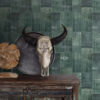 ESTAhome tapeet orientaalne ibiza marrakech kelim patchwork vahekaart - smaragdroheline