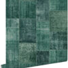 ESTAhome tapeet orientaalne ibiza marrakech kelim patchwork vahekaart - smaragdroheline