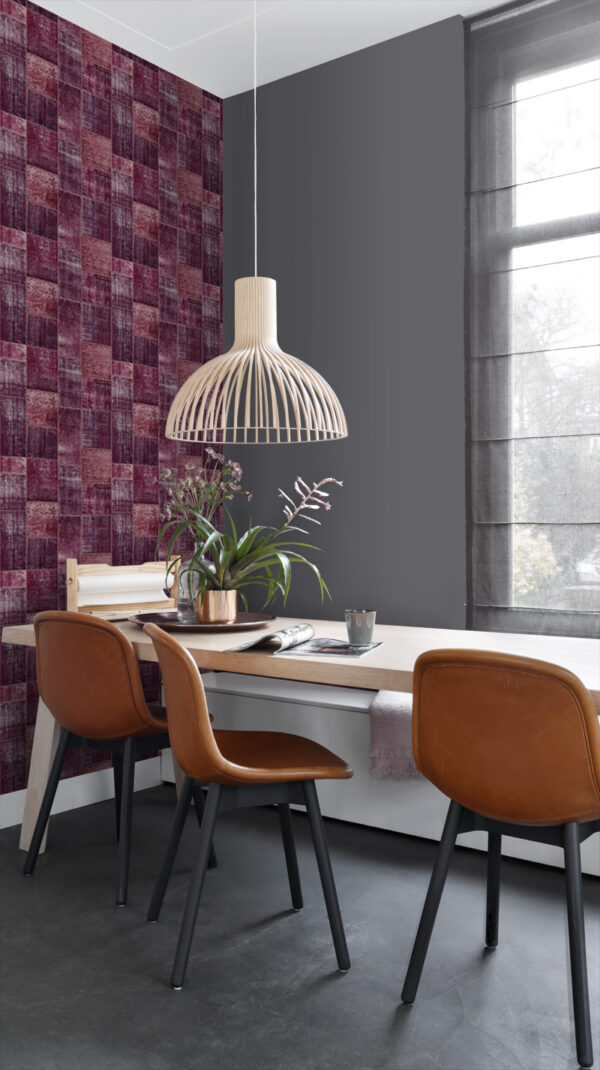 ESTAhome tapeet idamaine ibiza marrakech kelim patchwork vaip - burgundia punane
