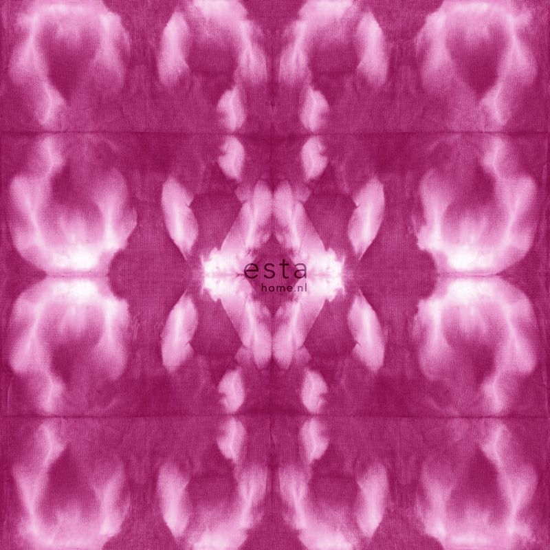 ESTAhome tapeet shibori mustriga - intensiivne fuksiaroosa