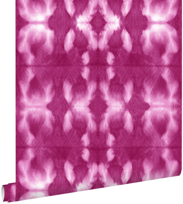 ESTAhome tapeet shibori mustriga - intensiivne fuksiaroosa