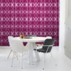 ESTAhome tapeet shibori mustriga - intensiivne fuksiaroosa