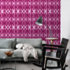 ESTAhome tapeet shibori mustriga - intensiivne fuksiaroosa