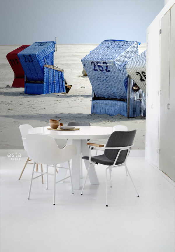 ESTAhome fototapeet rannatool - sinine ja beež