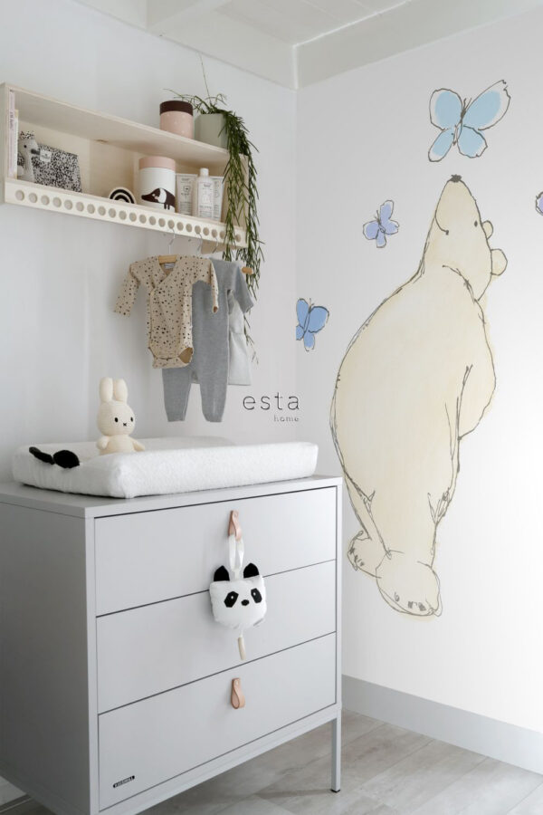 ESTAhome fototapeet karu - beež, sinine ja lilla