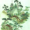 ESTAhome fototapeet chinoiserie - roheline ja pruun