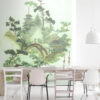 ESTAhome fototapeet chinoiserie - roheline ja pruun