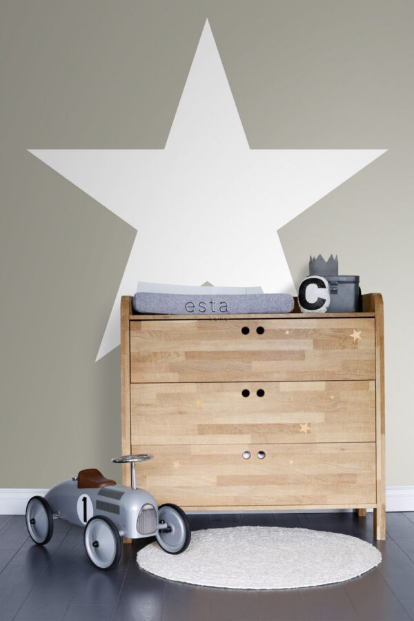 ESTAhome tähine fototapeet - taupe