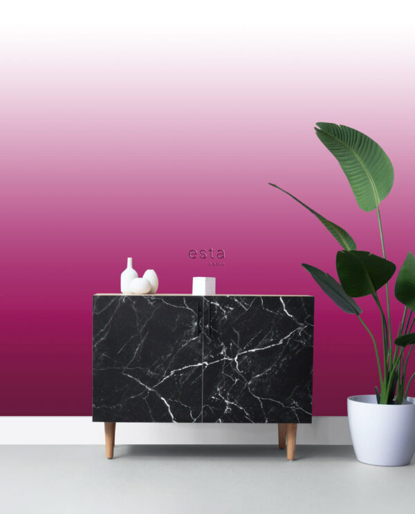 ESTAhome fototapeet seinast lakkeni dip dye gradient kommroosa ja mattvalge