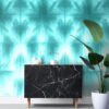 ESTAhome fototapeet seinamotiiv tie-dye shibori - intensiivne türkiissinine