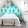 ESTAhome fototapeet seinamotiiv tie-dye shibori - intensiivne türkiissinine