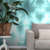 ESTAhome fototapeet seinamotiiv tie-dye shibori - intensiivne türkiissinine