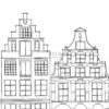 ESTAhome Amsterdam kanalite majad fototapeet - must ja valge