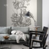 ESTAhome fototapeet vaikelu lilled - mustvalge