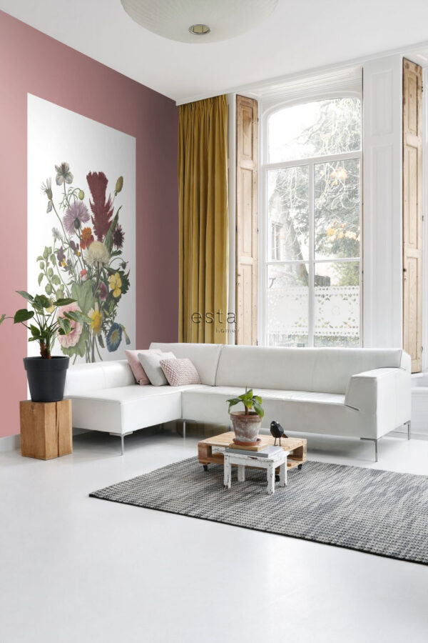 ESTAhome fototapeet kimp - roheline, roosa, kollane ja lilla