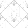 ESTAhome fototapeet art deco motiiv - valge ja must