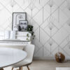 ESTAhome fototapeet art deco motiiv - valge ja must
